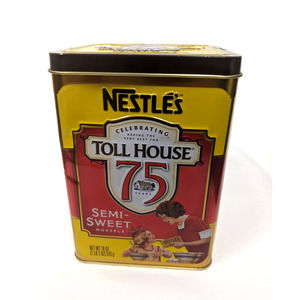 NESTLE'S TOLL HOUSE Collectable Tin 75 Years Empty Box